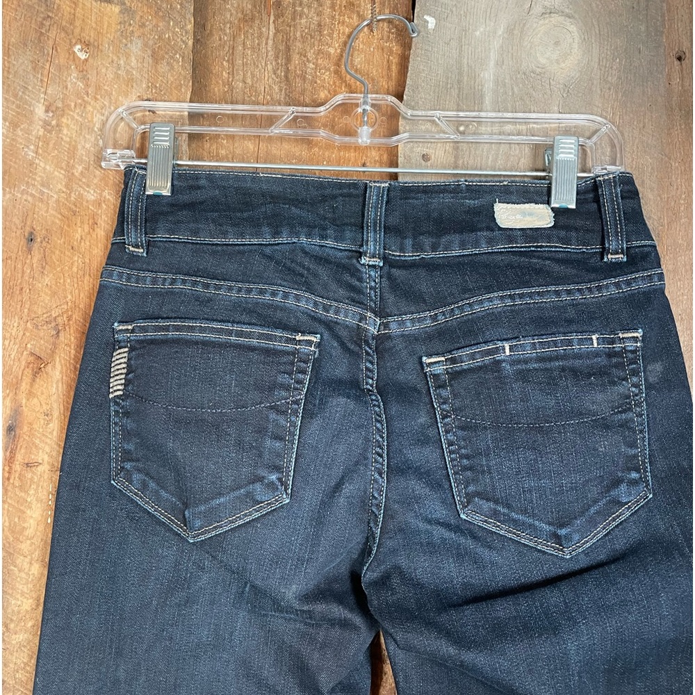 Paige Hidden Hills Flare Bootcut Dark Wash Jeans - Size 27 - Picture 6 of 13